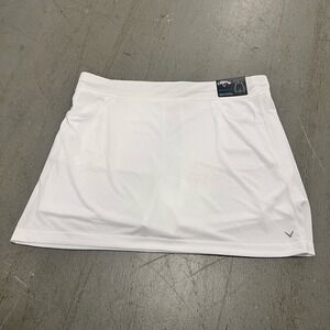 Callaway Women's TrueSport Golf Skort Size‎ XL White Stretch Activewear New